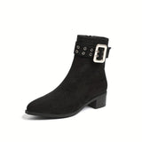 Bottines Femme 5cm Confortables - Easy Heel Noir / 35.5