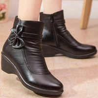 Bottines Femme Compensées Avec Noeud - Élégance 2.0 noir / 35.5