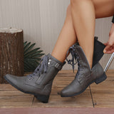 Bottines Femme Moto Mi-Mollet - Wild Biker