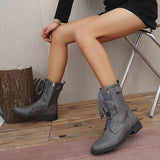 Bottines Femme Moto Mi-Mollet - Wild Biker