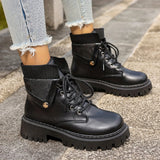 Bottines Femme Moto Noires Polyvalentes - Shadow Rider Black Noir / 35.5