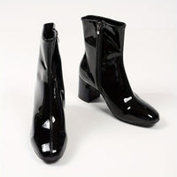 Bottines Femme Vernis Décontractées - Ligth Night Noir / 35