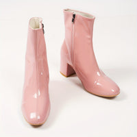 Bottines Femme Vernis Décontractées - Ligth Night Rose / 35