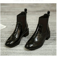 Bottines Femme Vernis Rétro - Lustrous Chic