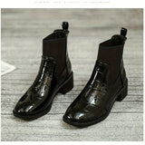 Bottines Femme Vernis Rétro - Lustrous Chic