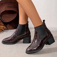 Bottines Femme Vernis Rétro - Lustrous Chic