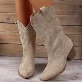 Bottines Hautes Santiag Femme - Western Queen Beige / 40