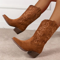 Bottines Hautes Santiag Femme - Western Queen marron / 35