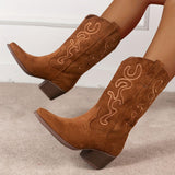 Bottines Hautes Santiag Femme - Western Queen marron / 35