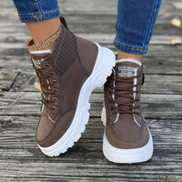 Bottines Marron Femme Cuir Imperméables - Caramel Urbain Marron / 35.5