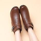 Bottines Marron Femme Fourrées Fermeture - Toffee Trend