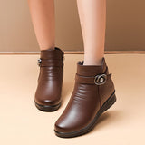 Bottines Marron Femme Fourrées Fermeture - Toffee Trend Marron / 35