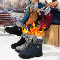 Bottes De Neige D'hiver Pour Femme Imperméables Doublure En Fourrure Mi Mollet Antiderapantes Legeres Pour Femme Et Rose 40 Eu 98154349 Bottes De Neige D'hiver Pour Femme Imperméables Doublure En Fourrure Mi Mollet Antiderapantes Legeres Pour Femme Et Rose 40 Eu 98154349