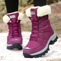Bottines Neige Femme Montantes Pour Montagne  - Aspen Winter 35.5 / Fuchsia