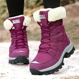 Bottines Neige Femme Montantes Pour Montagne  - Aspen Winter 35.5 / Fuchsia