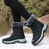Bottines Neige Femme Montantes Pour Montagne  - Aspen Winter