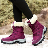 Bottines Neige Femme Montantes Pour Montagne  - Aspen Winter