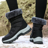Bottines Neige Femme Montantes Pour Montagne  - Aspen Winter