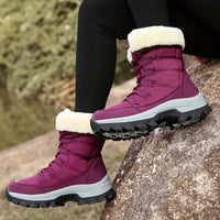 Bottines Neige Femme Montantes Pour Montagne  - Aspen Winter