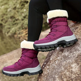 Bottines Neige Femme Montantes Pour Montagne  - Aspen Winter