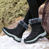 Bottines Neige Femme Montantes Pour Montagne  - Aspen Winter