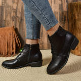 Bottines Noires Femme Minimaliste à Lacets - Good Boots Noir / 36
