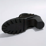 Bottines Noires Femme Tendances à Lacets - Black Style