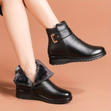 Bottines Pour Femme Plates Fourrées - Wild Spirit Noir / 35
