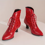 Bottines Rouge Femme à Talon Aigu - Red Diva