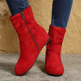 Bottines Rouge Femme Fermeture Latérale - Scarlet Queen Rouge / 36