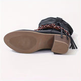 Bottines Santiag Femme Avec Tresse Latérale - Savannah Boots
