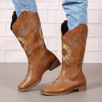 Bottines Santiag Femme Brodées  - Nevada Spirit