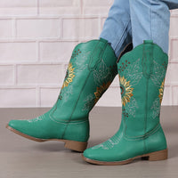 Bottines Santiag Femme Brodées  - Nevada Spirit