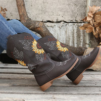 Bottines Santiag Femme Brodées  - Nevada Spirit