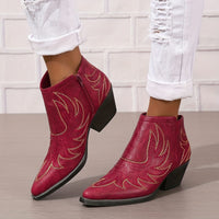 Bottines Santiag Femme Brodées Rétro - Ranch Luxe