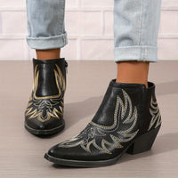 Bottines Santiag Femme Brodées Rétro - Ranch Luxe
