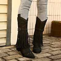 Bottines Santiag Femme Hautes Avec Franges - Rebel Cowgirl