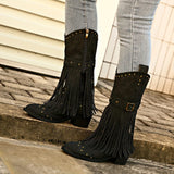 Bottines Santiag Femme Hautes Avec Franges - Rebel Cowgirl
