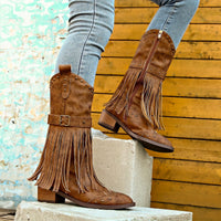 Bottines Santiag Femme Hautes Avec Franges - Rebel Cowgirl