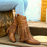 Bottines Santiag Femme Hautes Avec Franges - Rebel Cowgirl