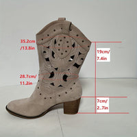 Bottines Santiag Femme Hautes Découpées - Dusty Road