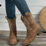 Bottines Santiag Femme Mi-Mollet Cosy - Outlaw Chic