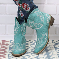 Bottines Santiag Femme  Motif Floral - Sierra Style