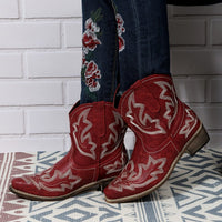 Bottines Santiag Femme  Motif Floral - Sierra Style