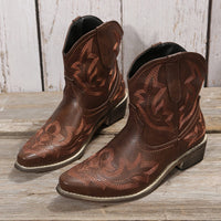 Bottines Santiag Femme  Motif Floral - Sierra Style