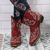 Bottines Santiag Femme  Motif Floral - Sierra Style