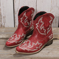 Bottines Santiag Femme  Motif Floral - Sierra Style