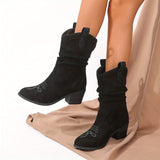 Bottines Santiag Femme Stylées - Texan Glam 39 / Noir